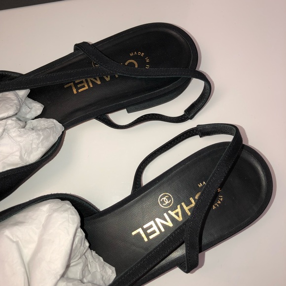 CHANEL sling back gold toe flats - Picture 4 of 7